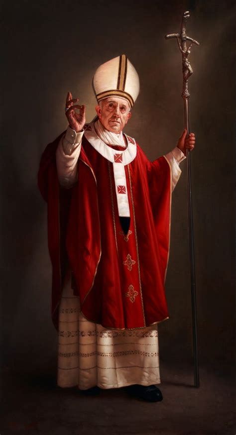 Painting of Pope Francis