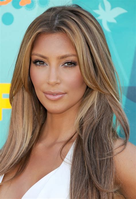 Kim Kardashian Hair Blonde Highlights