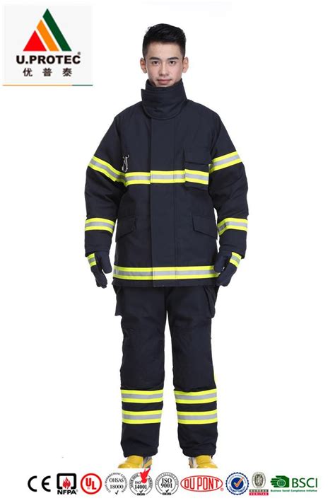 En469 Aramid Structureal 4 Layer Firefighter Suit / Turnout Gear / Fireman Uniform - China Fire ...