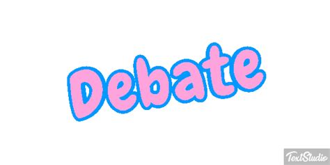 Debate Word Animated GIF Logo Designs