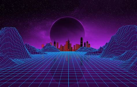 Music, The City, Stars, Neon, Planet, Space, Background, Electronic ...