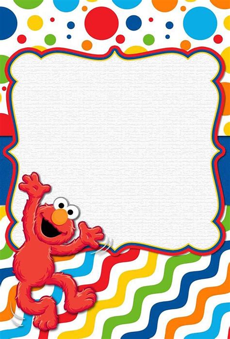 Free Online Elmo Invitation Template | Elmo invitations, Elmo birthday party, Elmo birthday ...