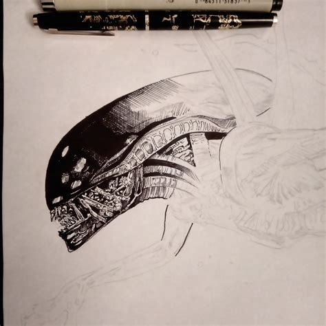 ALien. Tattoo design. on Behance