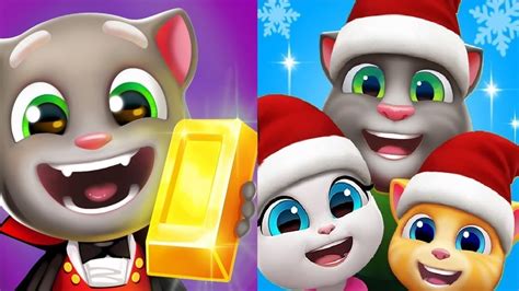 TALKING TOM GOLD RUN Halloween 2021VS My Talking Tom Friends New Update Christmas 2021 Gameplay ...