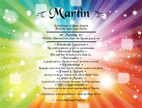 Martin - Meaning of Name