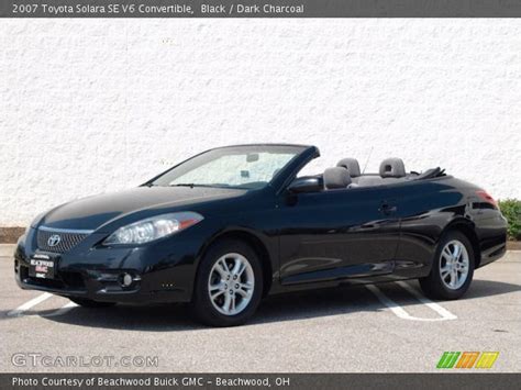 Black - 2007 Toyota Solara SE V6 Convertible - Dark Charcoal Interior | GTCarLot.com - Vehicle ...