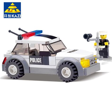 KAZI 6731 City Police Mini Car Action & Toy Figures Building Blocks policeman baby Toys for ...