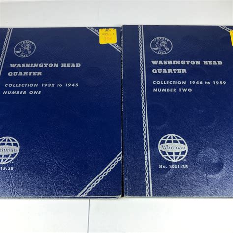 Two Pre-owned Washington Head Quarters Collection Albums1932-1945 & 1946-1959*Includes Four ...