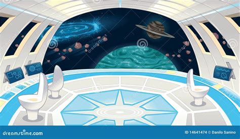 Spaceship interior. stock vector. Image of universe, interior - 14641474