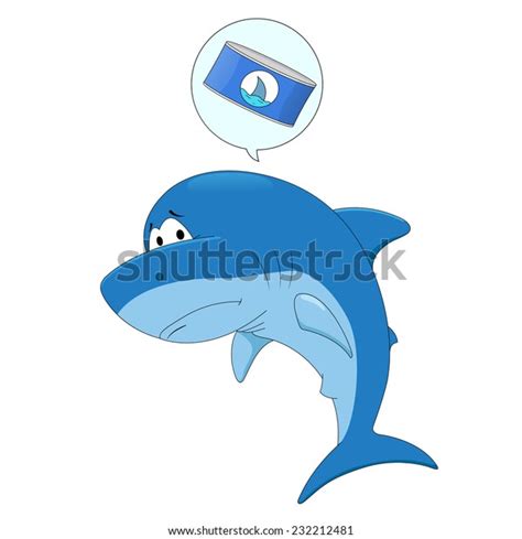 Sad Shark Stock Vector (Royalty Free) 232212481 | Shutterstock