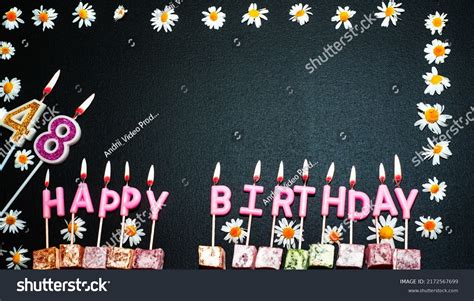 Happy Birthday Background Number 48 Copy Stock Photo 2172567699 | Shutterstock