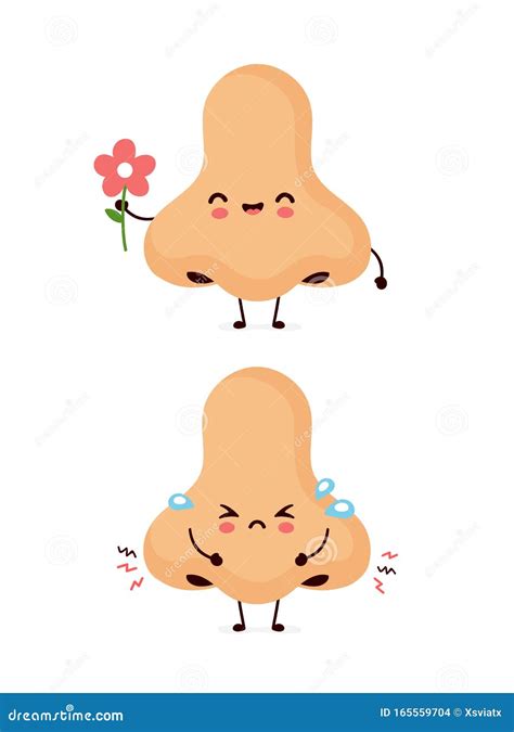 Cute Human Nose Cartoon Stock Illustrations – 3,856 Cute Human Nose ...