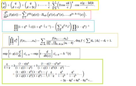 co.combinatorics - Important formulas in combinatorics - MathOverflow