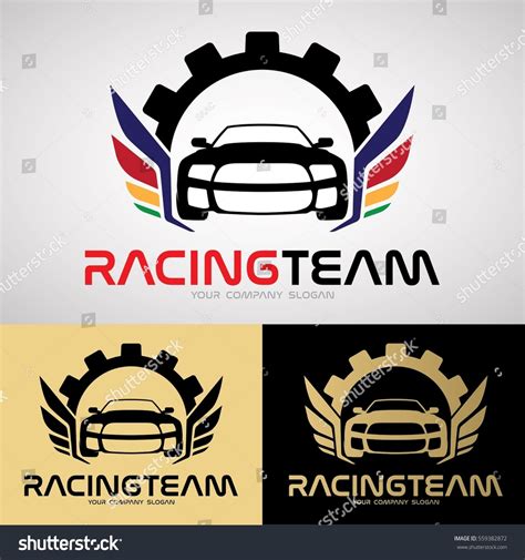 Racing Team Logo Design Car Sport Stock Vector (Royalty Free) 559382872 - Shutterstock