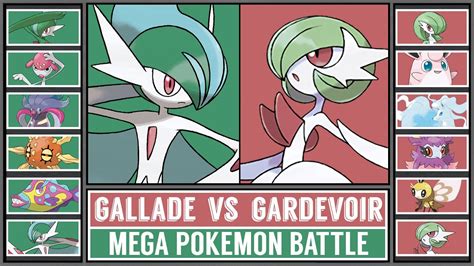 MEGA GALLADE vs MEGA GARDEVOIR | Mega Evolution Pokémon Battle - YouTube