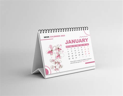 Desk Minimalist Calendar Design on Behance