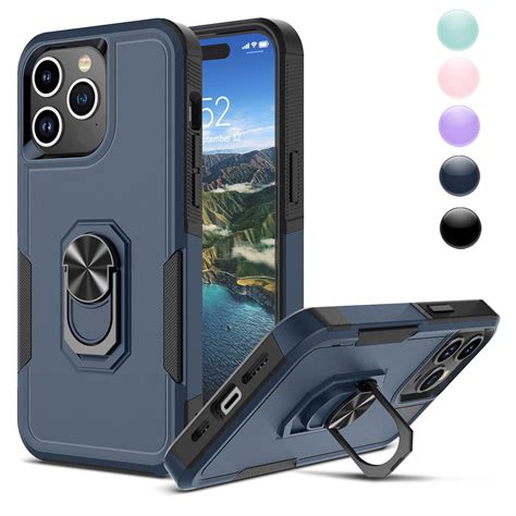 Njjex Heavy-Duty Protective Plastic Phone Case for Apple iPhone 15 ...