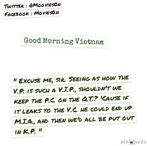 Classic Lines From Good Morning Vietnam - wisdom good morning quotes