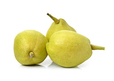 Premium Photo | Chinese fragrant pear on white isolated