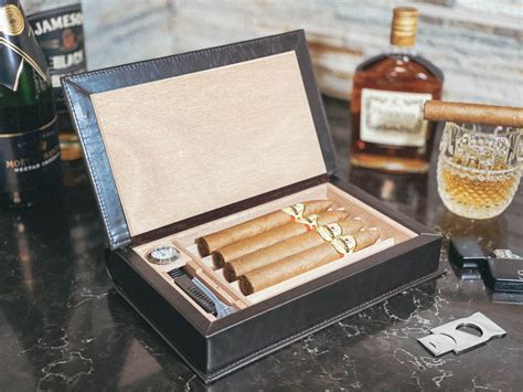 Personalized Cigar Set Gift for Men Husband Cigar Case - Etsy Singapore