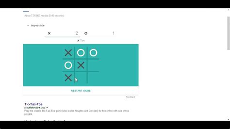 HOW I BEAT GOOGLE'S Tic-Tac-Toe IMPOSSIBLE LEVEL !!! - YouTube