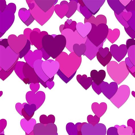 Free Vector | Purple hearts pattern background