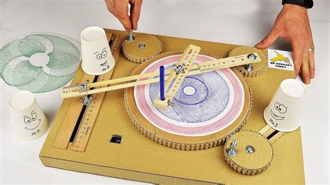 How To Make Mini Drawing Machine From Cardboard Math Art, Science Art ...