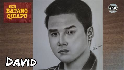 FPJ's Batang Quiapo: Drawing David, McCoy de Leon | jesar art - YouTube