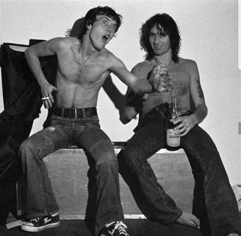 Bon Scott and Angus Young | Bon scott, Angus young, Acdc