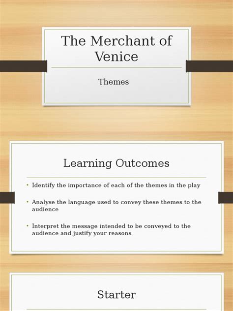 The Merchant of Venice Themes 10a2 | PDF | The Merchant Of Venice | Shylock