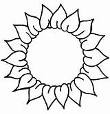 Sunflower Coloring Pages For Preschoolers – Printable FREE sketch template