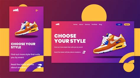 Build Your Own Responsive Hero Section for a Shoe Business Landing Page ...