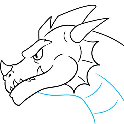 How to Draw an Easy Dragon Head - Really Easy Drawing Tutorial