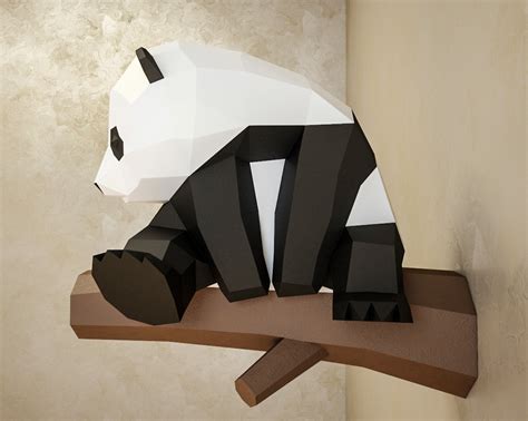 Papercraft Panda. Make your own paper sculpture! :: Behance