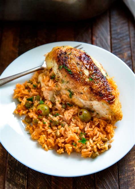 Puerto Rican Chicken and Rice (Arroz con Pollo) | Kevin Is Cooking