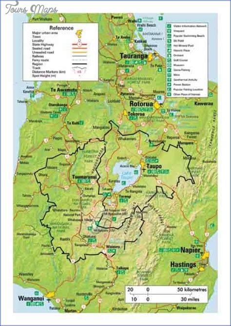 Taupo New Zealand Map - ToursMaps.com