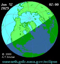 EclipseWise - Partial Solar Eclipse of 2029 Jun 12