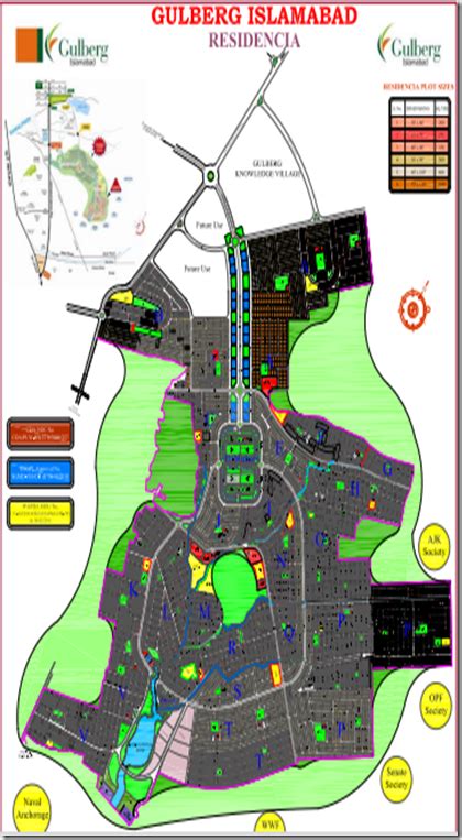 Residential Map Gulberg Islamabad – Property Blog