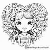 Cute Girly Coloring Pages  Free & Printable sketch template