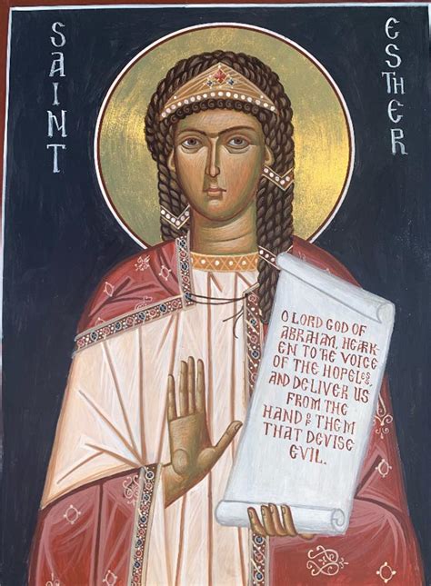 Saint Esther - Traditional Byzantine Iconography