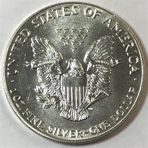 1988 $1 American Silver Eagle - Uncirculated 1 oz .999 Fine Silver Dollar | Property Room