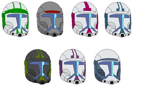 Image - Clone Commando Helmets.png - CWA Character Wiki