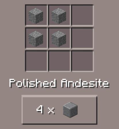 Polished Andesite: Minecraft Pocket Edition: CanTeach