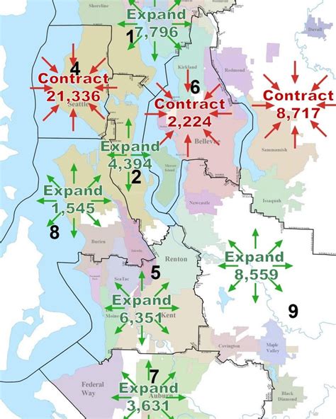 Powered by Census population shifts, King County Council redistricting ...