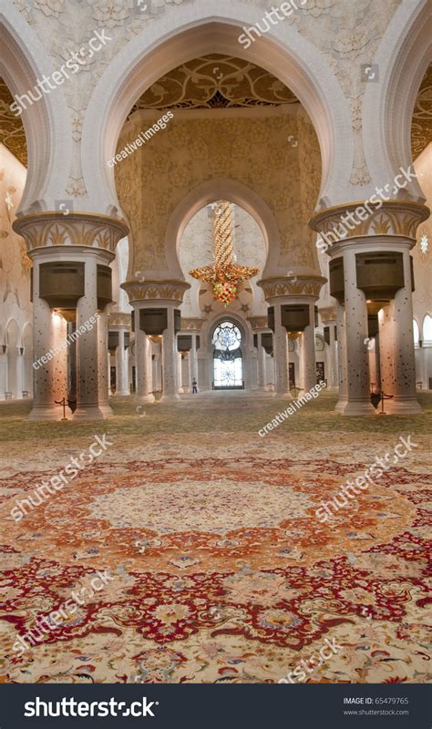 Interior Display Sheikh Zayed Mosque Main Stock Photo 65479765 | Shutterstock