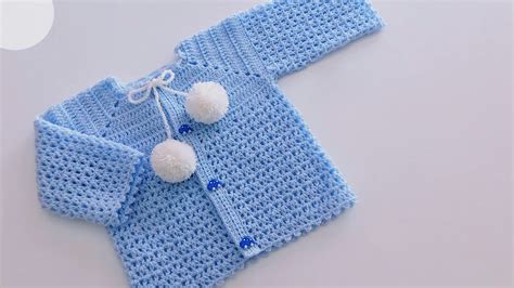 Crochet Easy Baby Sweater Cardigan - Crochet Ideas