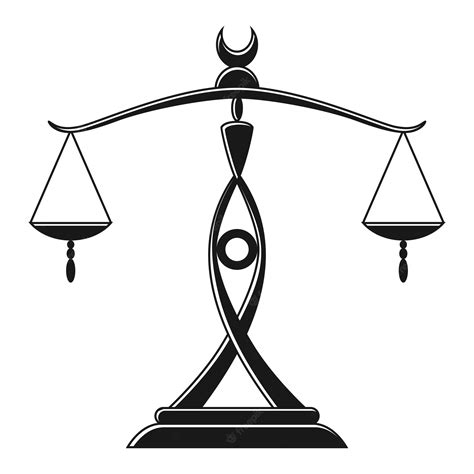 Premium Vector | Justice scales silhouette mechanical balancing scales symbol of law and ...