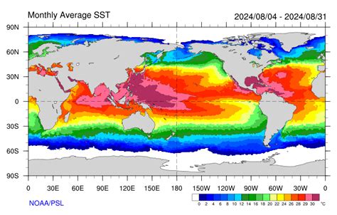 Map Room: SST: NOAA Physical Sciences Laboratory