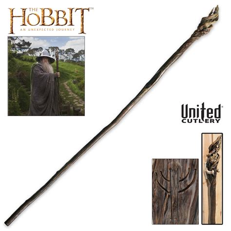 The Hobbit Gandalf Staff and Wall Display Plaque | BUDK.com - Knives ...