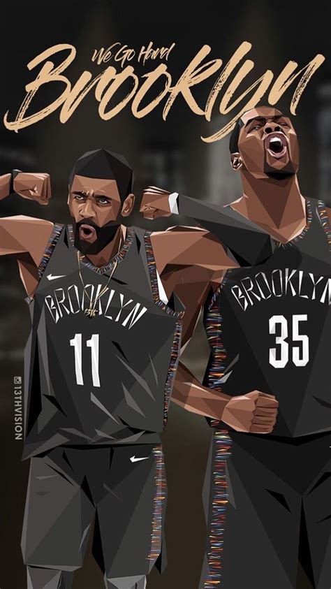 KD Kyrie Brooklyn Nets wallpaper | Nba basketball, Mvp basketball, Nba basketball art